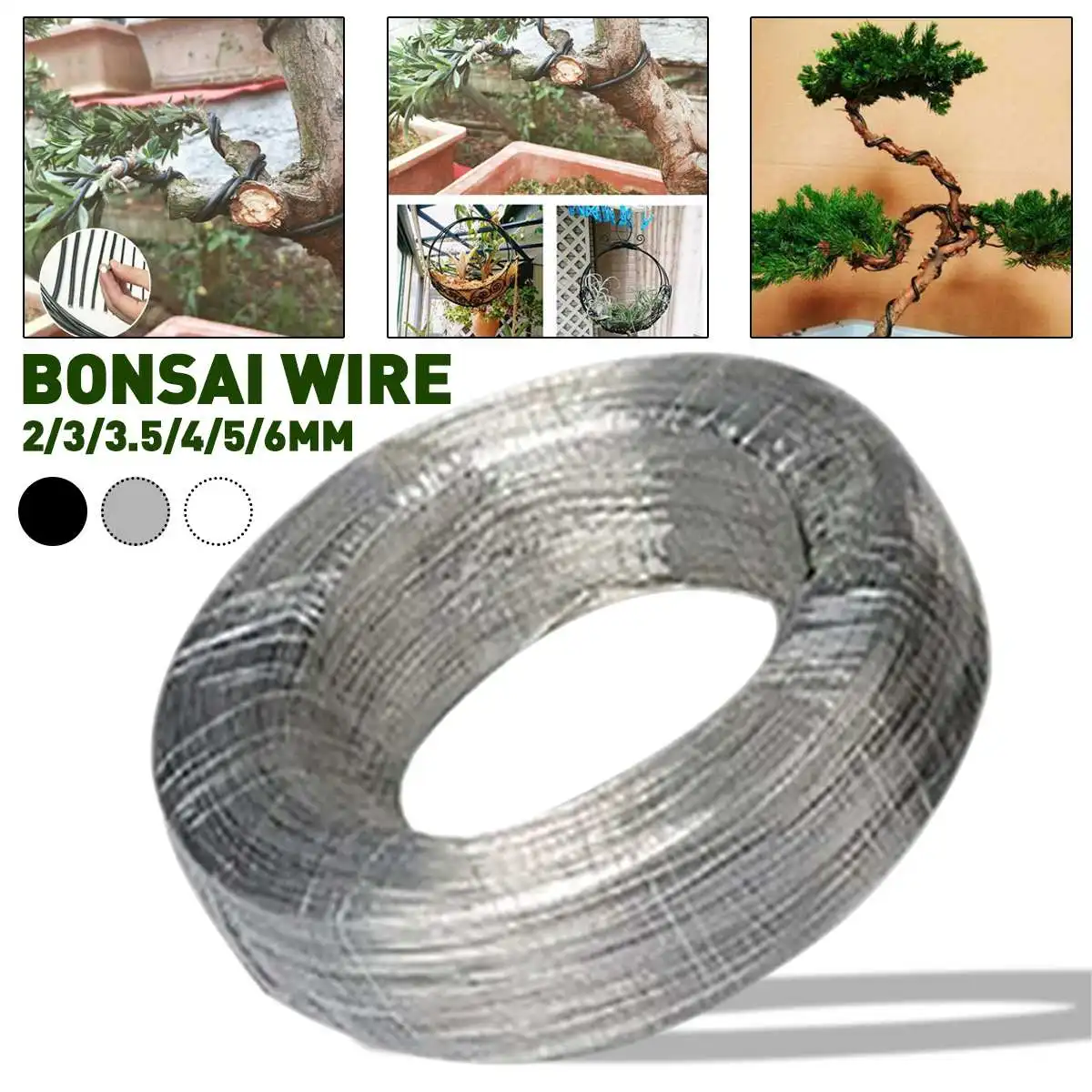 1 Roll Bonsai Wires Anodized Aluminum Bonsai Training Wire Fastener