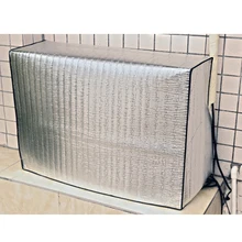 Алюминиевая пленка двухсторонняя Бытовая устойчивая к ультрафиолетовому излучению аксессуары защитные моющие инструменты органайзер для наружного кондиционера крышка