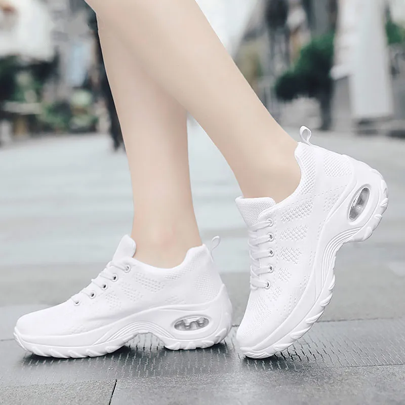 

Women shoes 2019 autumn new fashion solid color large size lace-up mesh breathable sneakers casual shoes woman tenis feminino