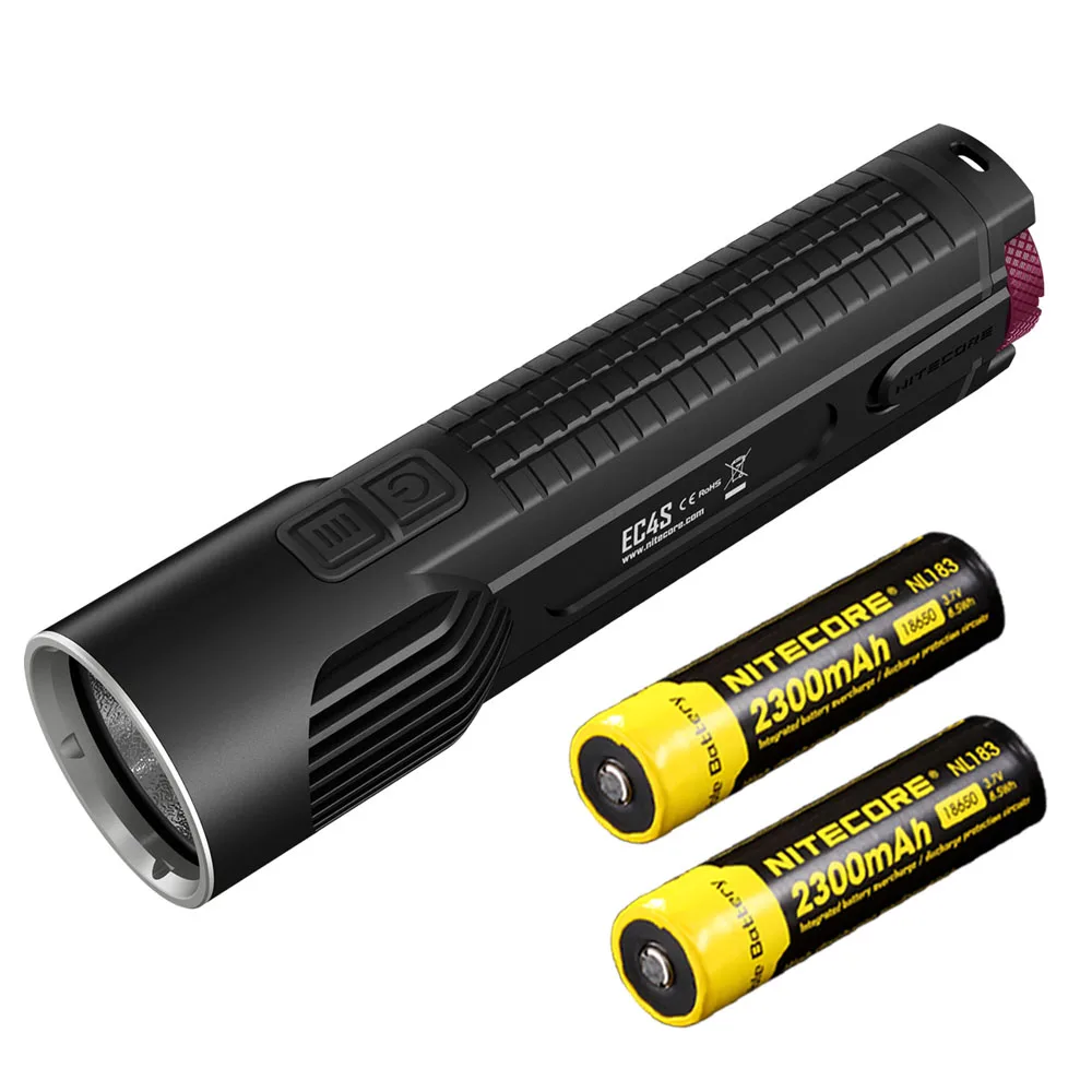 NITECORE EC4S фонарик CREE XHP50 светодиодный портативный фонарик Макс 2150 люмен расстояние луча 280 м Открытый тактический фонарь - Испускаемый цвет: EC4S NL1823