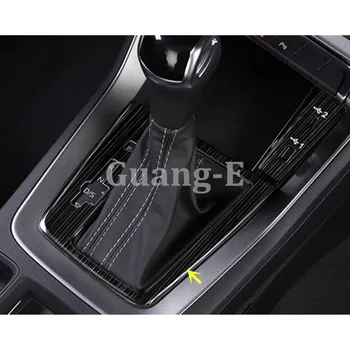 

For Audi Q3 F3 2018 2019 2020 Car Stick Stainless Steel Inner Middle Front Shift Stall Paddles Cup Lamp Frame Trim 1pcs