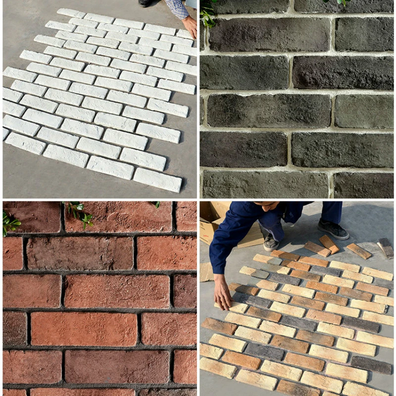 アートストーンの壁のレンガ 赤のレンガ 白 壁のタイル アンティークレンガ 屋外タイル 生地 織物壁装材 Aliexpress