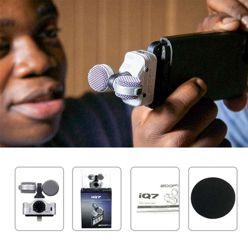 Original Zoom iQ7 Stereo Mid-Side Microphone for