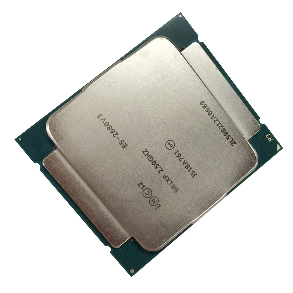 Used Intel Xeon E5 2680 V3 Processor 90%New LGA 2011-V3 2.5GHz SR1XP 120W 10 Core CPU DDR4 1600 / 1866 / 2133 CPU Processor processors