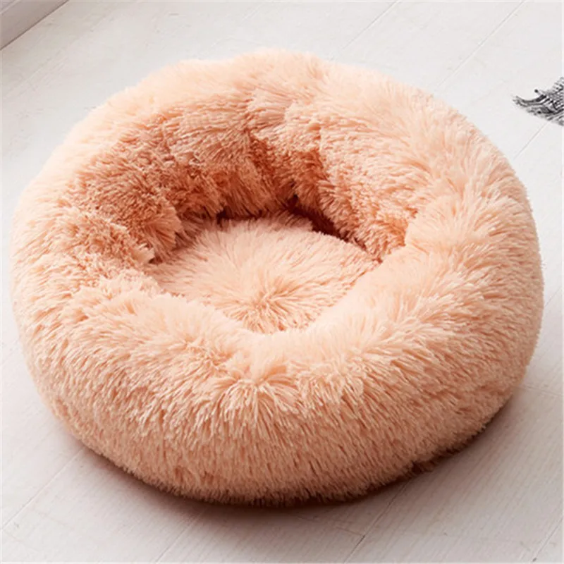 Soft Comfy Calming Dog Beds for Large Medium Small Dogs Puppy Labrador Amazingly Cat Marshmallow Bed Washable Plush Pet Bed - Цвет: bright orange