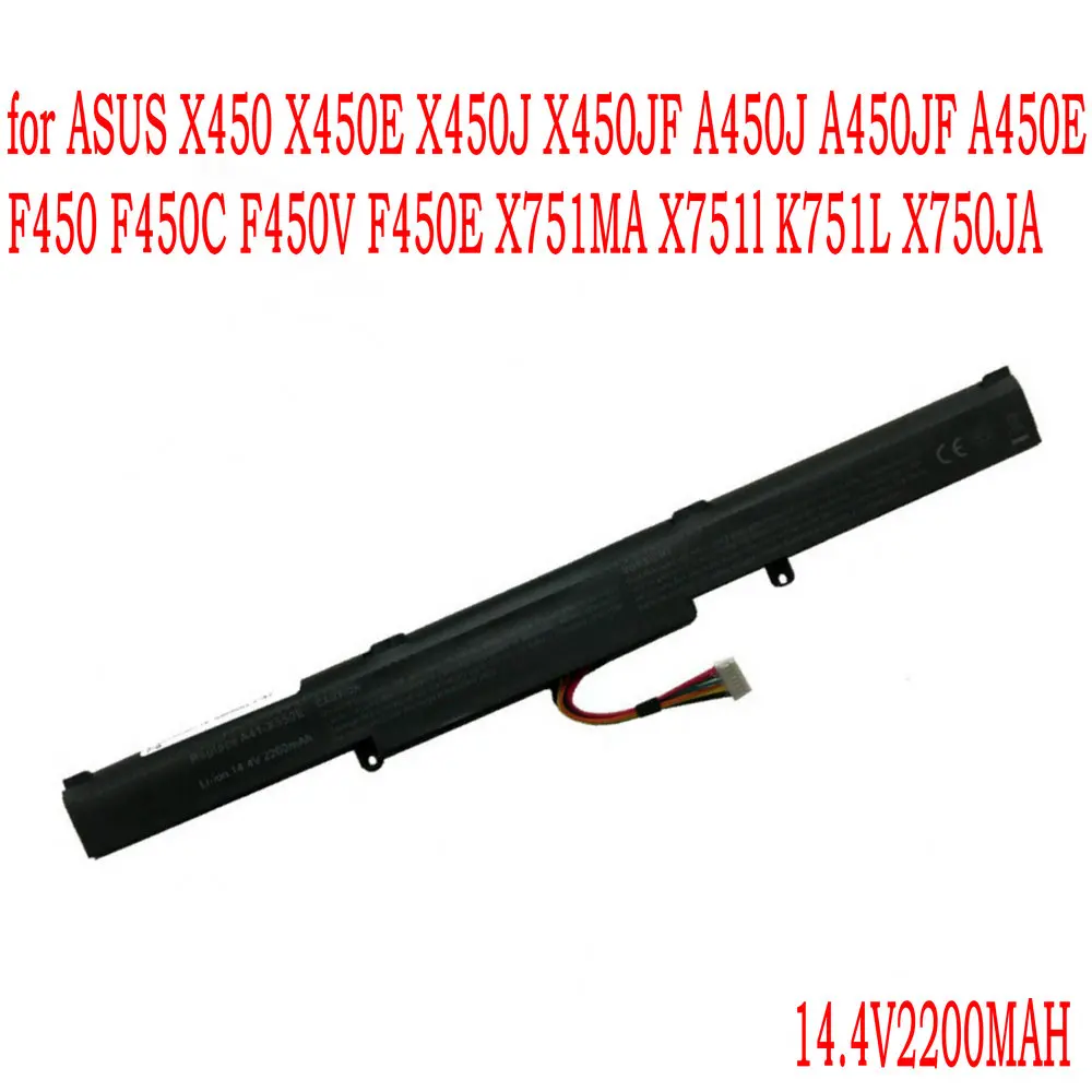 

High Quality A41-X550E battery For X450 X450E X450J X450JF A450J A450JF A450E F450 F450C F450V F450E X751MA X751l K751L X750JA