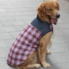 Рубашка для больших собак летняя одежда для больших собак лабрадор, золотистый ретривер самоед Аляска верхняя одежда для питомца одежда для домашних животных рубашка пальто костюмы