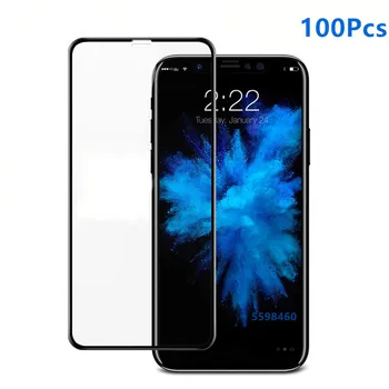 

100Pcs Full Cover Protective Glass For iPhone SE 6 6s 7 8 Plus Tempered Glass Film For iPhone X XS XR 11 11 Pro Max Screen Glass