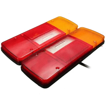 

Hot 2PCS 12V 92LEDS Trailer Truck LED Tail Light Lamp Yacht Car-Trailer Taillight Reversing Running Brake Turn Lights