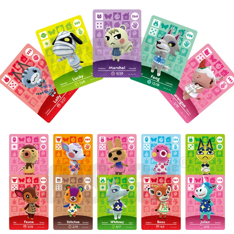 

Animal Crossing Card Amiibo New Horizons 264 marshal NFC Card for NS Games Amibo Card Set For switch NS Amiibo Carte Series