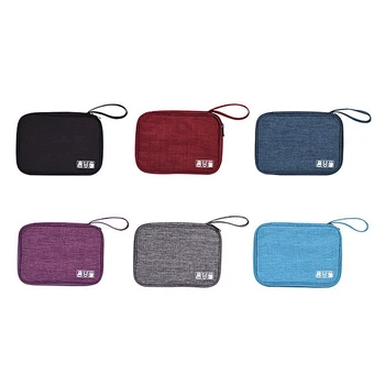 

Waterproof Electronic Organizer Universal Travel Cable Case Cord Accessories Storage Bag for USB Cable, Phone, Charger, SD Card