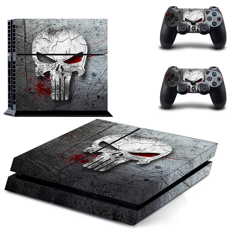 Наклейка на консоль PS4 The Punisher s Play station 4 Skin PS наклейки полное покрытие для консоли