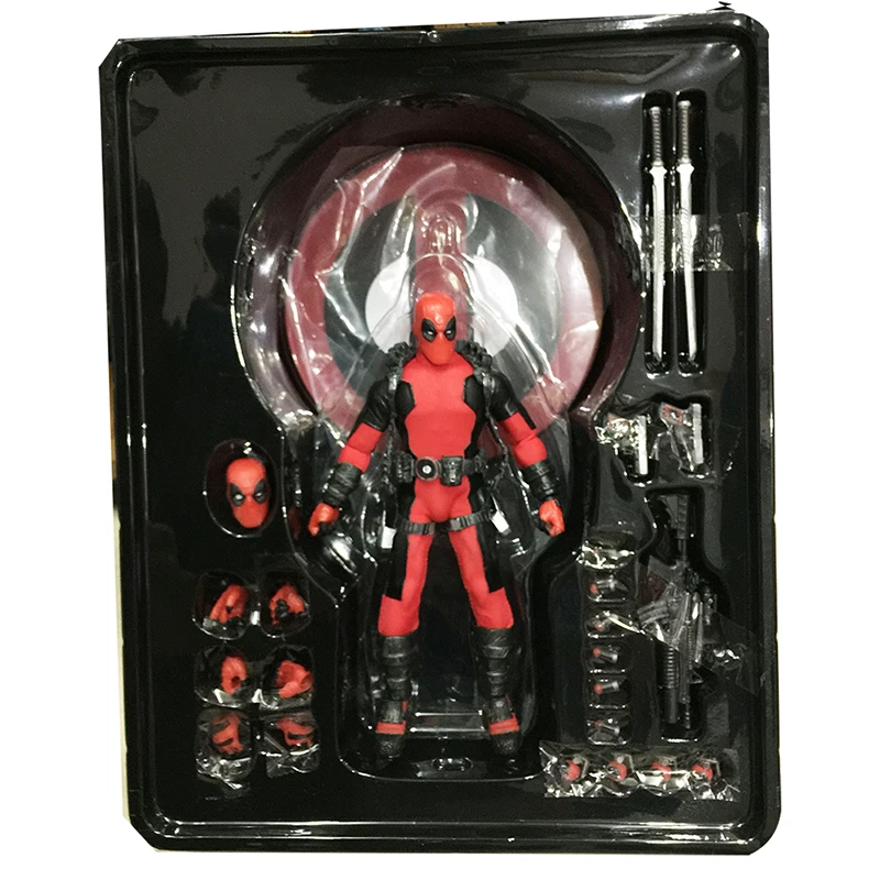 Mafex 082 Revoltech Deadpool Ի Marvel Deadpool ׼ ǱԾ Mezco Ի Ultimate Superhero Toys Doll Gift