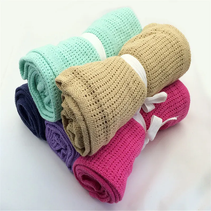 

1pc Baby Blanket Knitted Newborn Swaddle Wrap Blankets Super soft Toddler Infant Bedding For Bed Sofa Basket Stroller Blankets