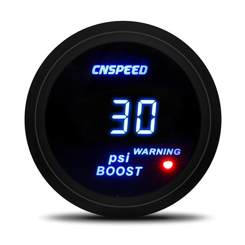 2 дюйма 52 мм Цифровой синий светодиод Jdm Turbo Boost метр гоночный мониторинг датчик