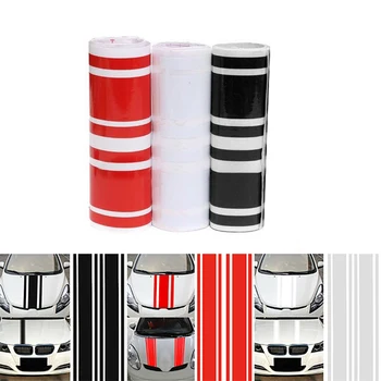 

2 pcs Car-Styling Decal Sticker Auto Motorcycle SUV Hood Engine Cover Vinyl DIY Decor Stripe Emblem Bandage Car Auto Accessories