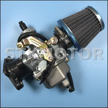 

30MM PZ30 Cable Choke Carburetor With Air Filter and Straight Head Intake Manifold 200CC 250CC ATV Quad Go Kart Motorcycle Parts