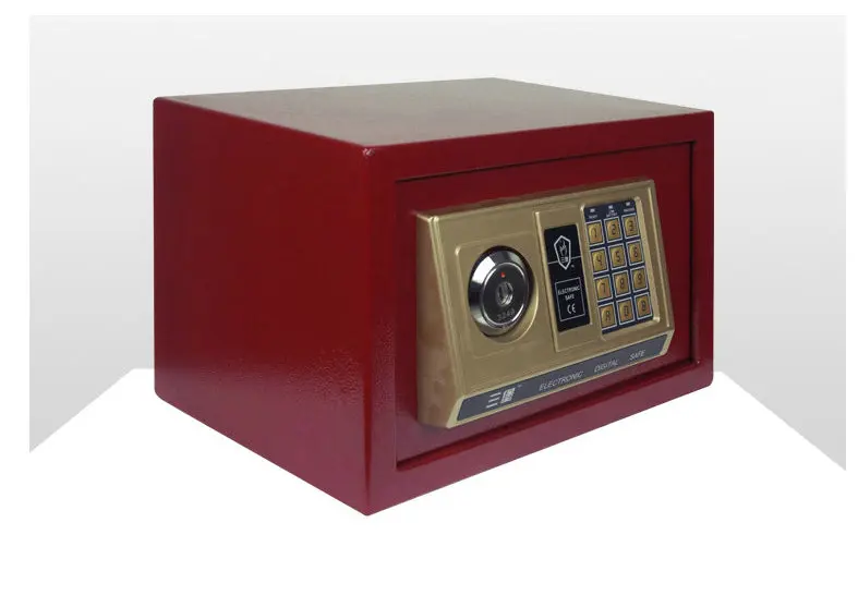 Высококачественный электронный пароль, безопасный домашний маленький мини-Невидимый Противоугонный замок, однодверный сейф для наличных, коробка для хранения ювелирных изделий - Цвет: RED