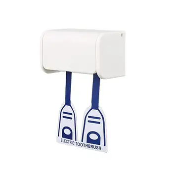 

2Pcs Electric Toothbrush Holder Wall Mount Anti-dust Toothbrush Holder Bathroom Organizer with Germ Protecting Cover