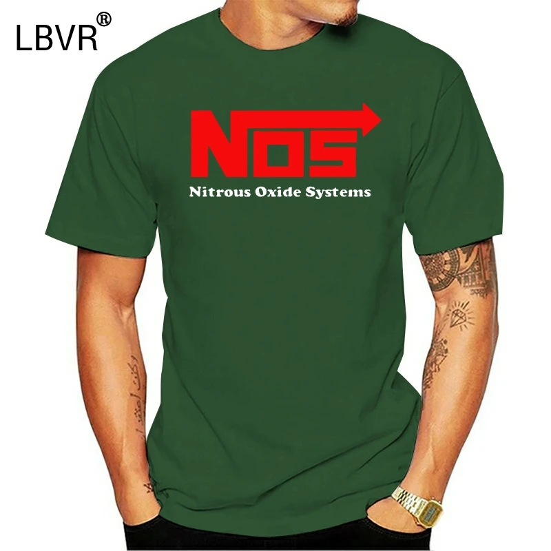 New Nos Nitrous Oxide Systems Red Logo Men'S Black T Shirt Size S To 3Xl Funny O Neck Tshirt | Мужская одежда