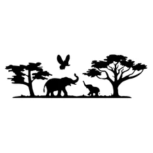 

15*4.6cm Elephant Family stickers Warm And Romantic Elephant Family Rear Window Car Sticker Body Decals New Style Hot
