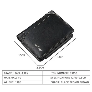 2022 New Leather Men Wallets High Quality Zipper Short Desigh Card Holder Male Purse Vintage Coin Holder Men Wallets 6