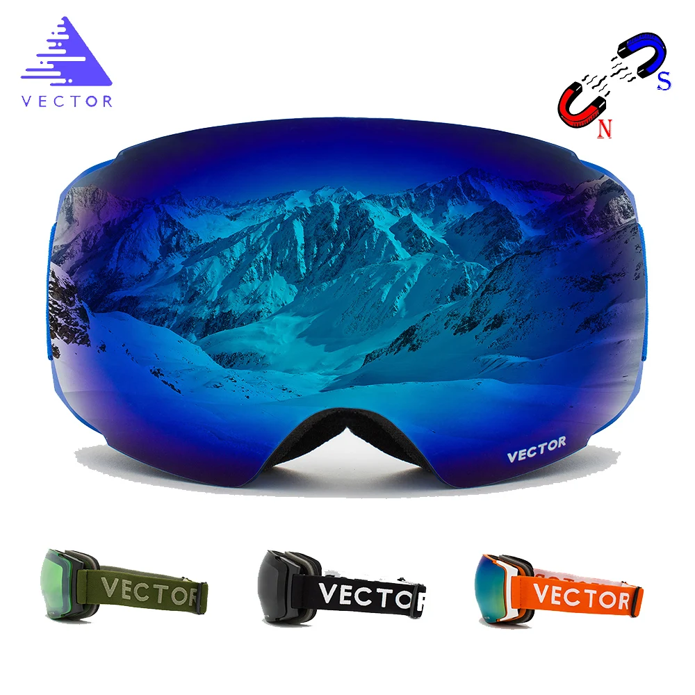 OTG Ski Goggles Snow Glasses Men UV400 Anti-fog Coatings Skateboard Snowboard Skiing Women Sunglasses Outdoor Winter Sport 2019