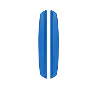 Blue 2PCS 6 шт. Универсальная автомобильная защита края двери, защита от царапин, резиновый авто передний задний бампер, защита от столкновений, Наклейка Черная - Цвет: Blue 2PCS