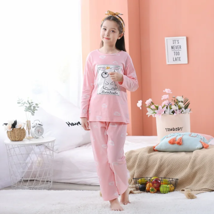 Pajamas animal for girls Children Baby home Clothing Set Kids Unicorn Cartoon Sleepwear Autumn Cotton Nightwear Boys Pyjamas Set
