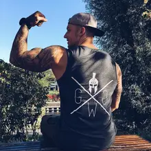 Стильный хлопковый мужской жилет для занятий спортом и бега, дышащий Повседневный жилет