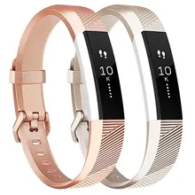 Розовое золото Ремешок Для Fitbit Alta hr/Fitbit Alta умные наручные часы ремешок для Fit bit Alta HR маленький большой браслет