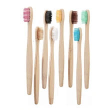 8 шт. экологическая бамбуковая зубная щетка с мягкой щетиной, здоровая зубная щетка для гигиены полости рта