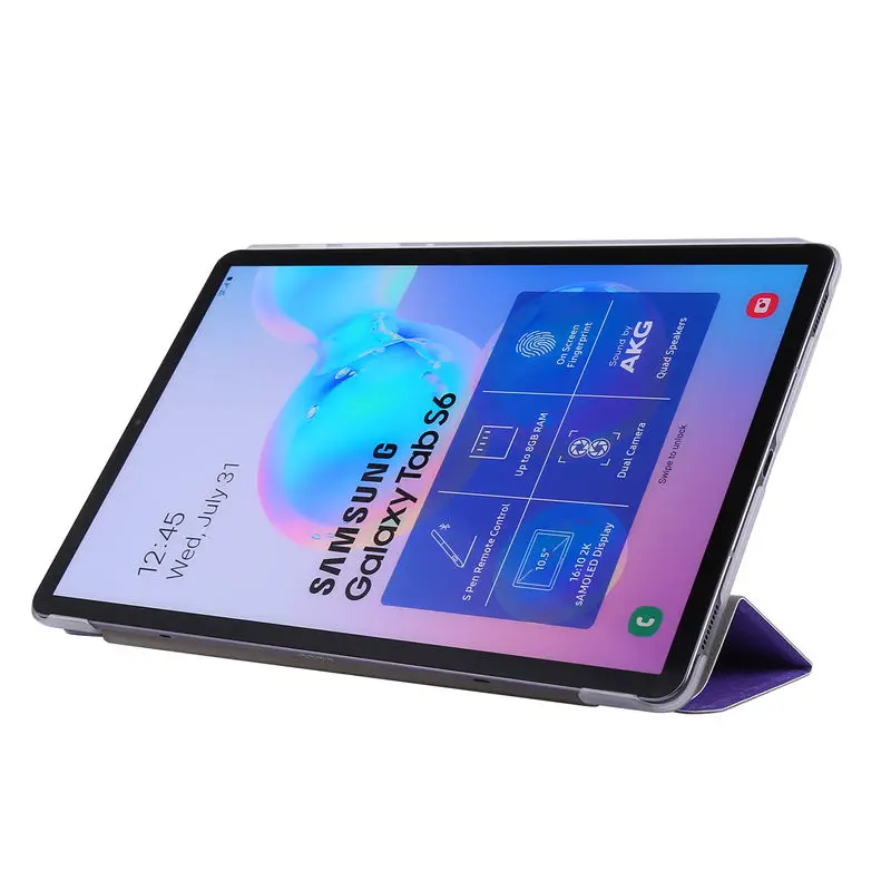 Чехол для Samusng Galaxy Tab S6, 10,5 дюймов, SM-T860, SM-T865, T865, откидной кожаный чехол для планшета, Умный Магнитный чехол-подставка