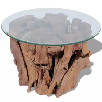 

vidaXL Coffee Table Solid Teak 60 cm