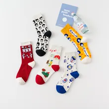 SP& CITY, 5 пар, женские милые носки до щиколотки с рисунком из мультфильма, унисекс, цветные хлопковые хипстерские носки для скейтборда, мужские и женские креативные носки