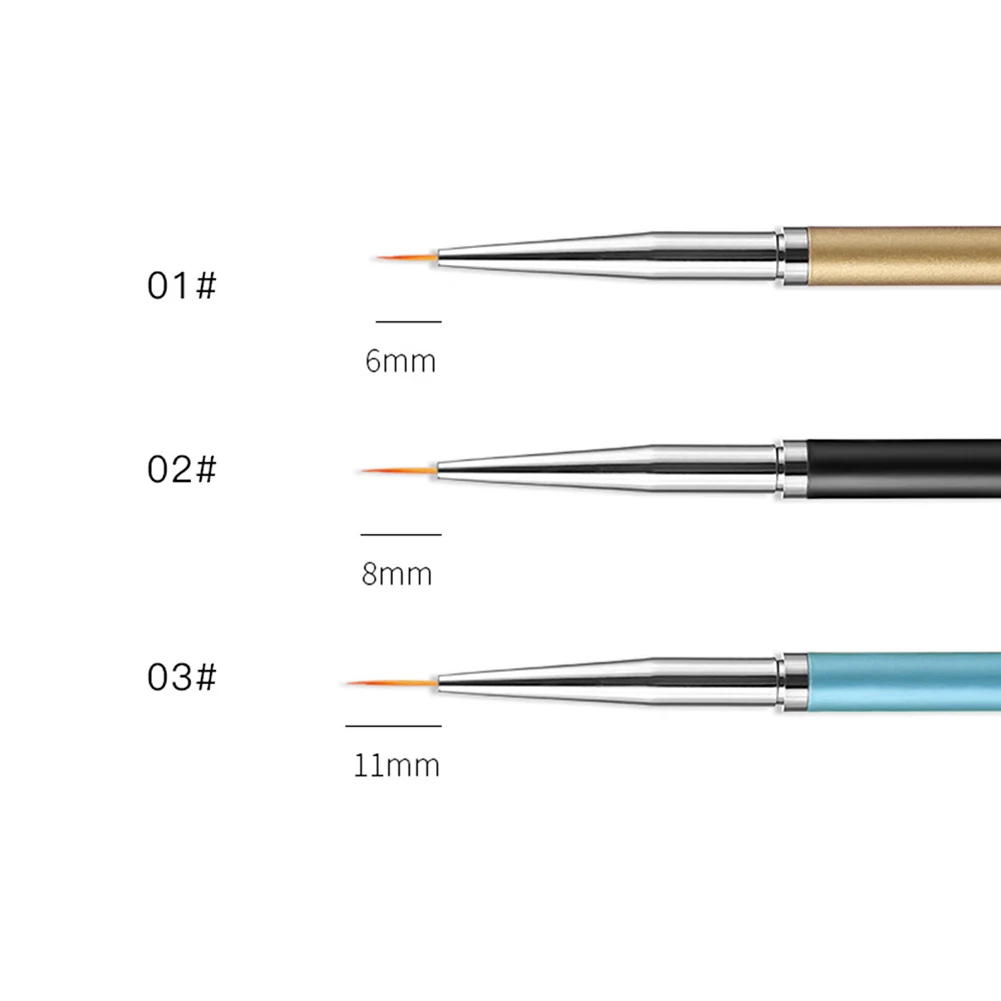 3 шт. художественный инструмент для маникюра твердый УФ Гель лак ручка рисования