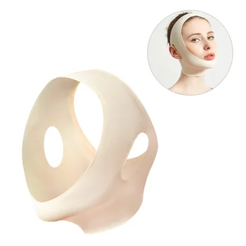 

Breathable Face Thin Bandage V Face Mask Face Thin Muscle Chin Small V Face Bandage for Woman Girl (Skin Colour Size S)