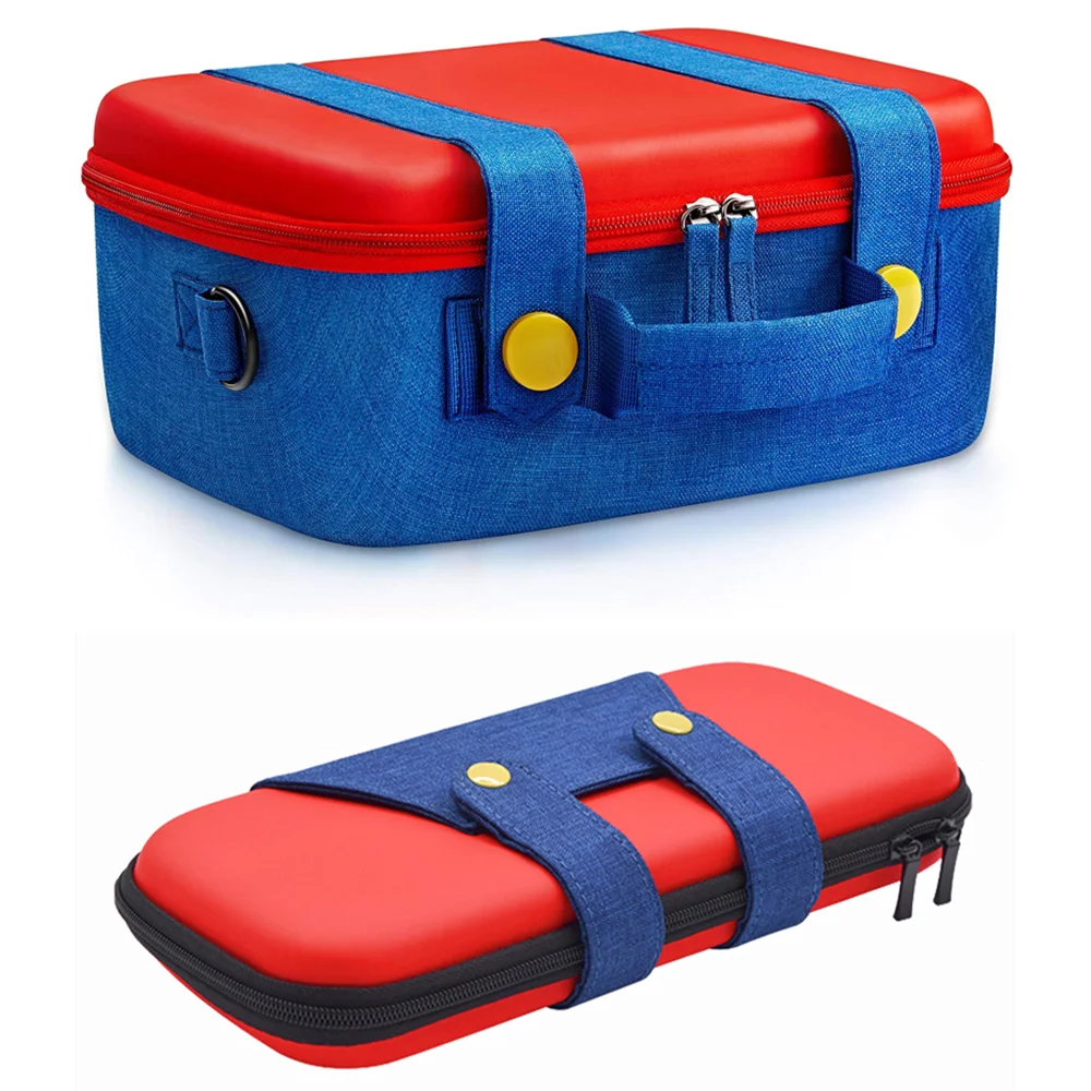 Travel Carrying Case Compatible With Switch System Cute And Deluxe Protective Hard Shell Carry Bag For Mario Fans 2in1 Bag Bags Aliexpress