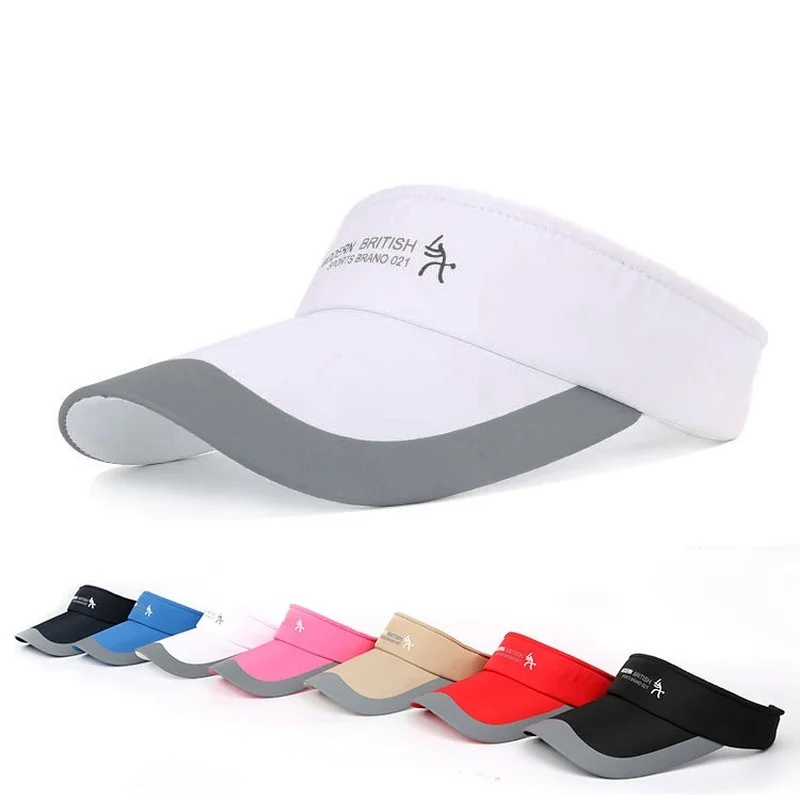 Chapeaux de soleil de Sport vides pour femmes, chapeau à visière réglable, casquette d'extérieur pour hommes et femmes_voghion.com