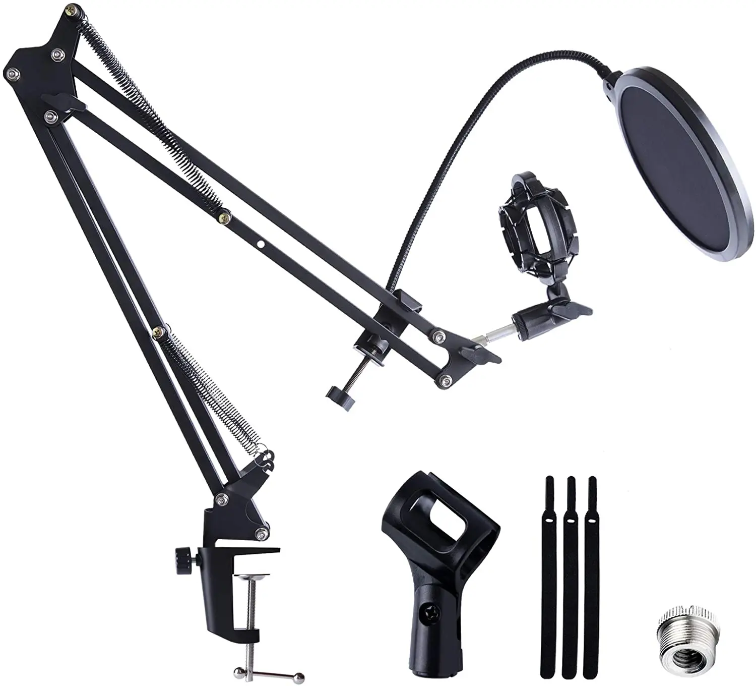 Suporte Ajustável para Microfone Suporte de Braço Ajustável a Adaptador com Clipe para Microfone Resistente Suporte para Microfone Azul Yeti Bola de Neve Nano Gelo e Outros m