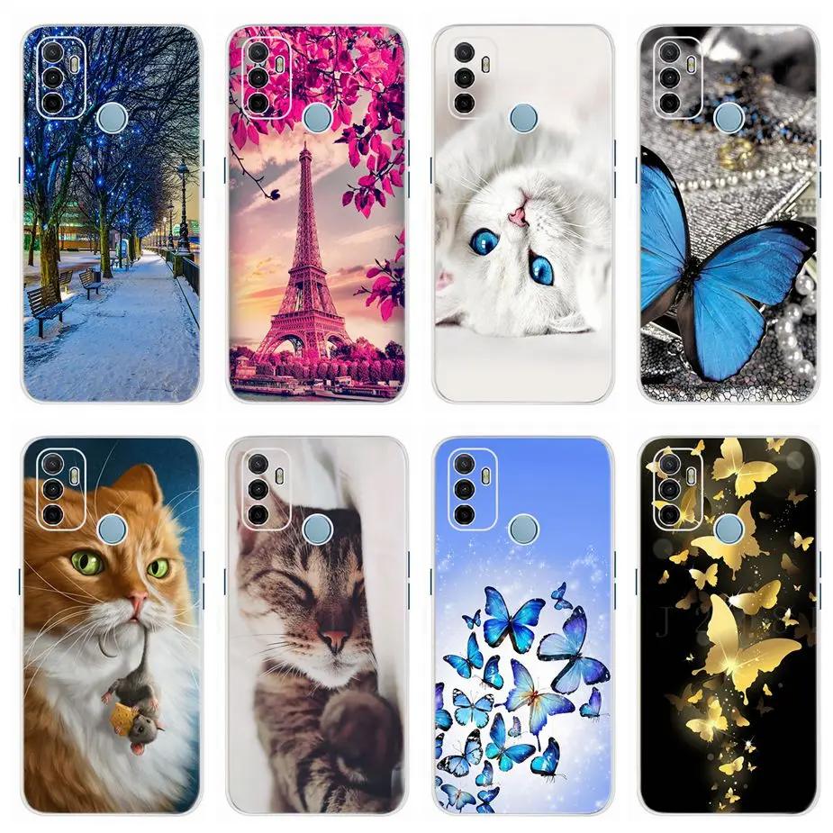 For Oppo A53 Case A53s Cover Fundas Soft Silicone TPU Phone Cases A 53 OppoA53 s Protective Coque Bumper 6.5'' | Мобильные