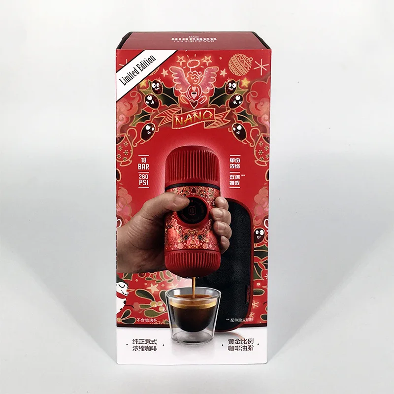 WACACO, новинка, nanopresso, мини-итальянский концентратор, портативная, для улицы, ручная прессованная кофемашина, порошковая машина второго поколения