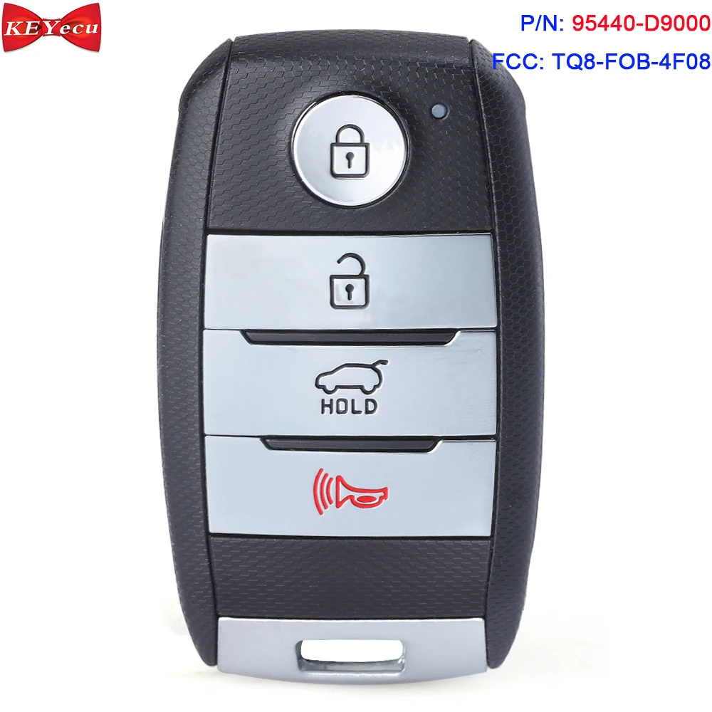 KEYECU OEM for Kia Sportage 2016 2017 2018 Proximity Keyless Smart Remote Key Fob P/N: 95440-D9000 TQ8-FOB-4F08 433.92MHz
