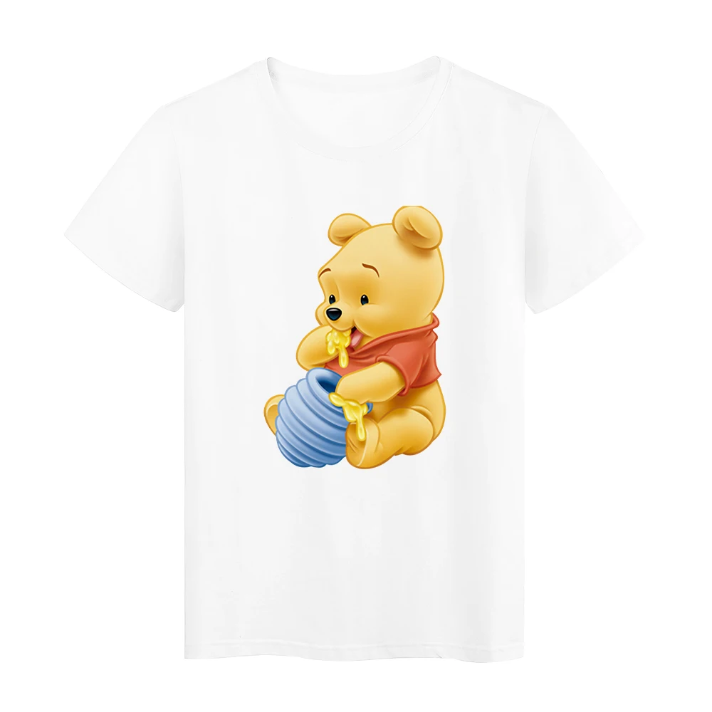 Famliy Look Winnie the Pooh Harajuku Pooh Bear T Shirt Parents' Brothers and Sisters Kids Clothing Tshirts Graphic Girl Boy Top matching family outfits Family Matching Outfits