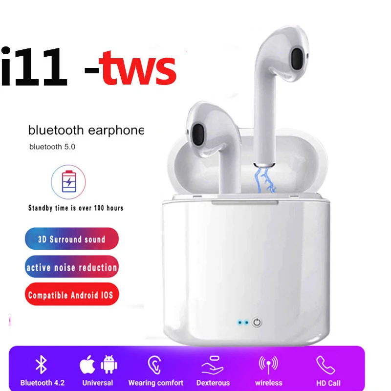

i11 TWS Bluetooth 5.0 Wirelss Earphones in-ear Wireless Earpiece Mini Music Earpiece Sport Wireless Earphone PK i7S I7 TWS