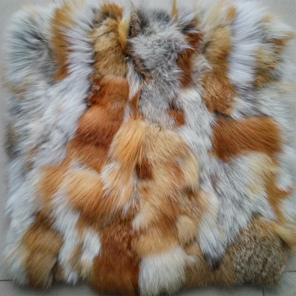 

Luxury Real Fox Fur Cushion Covers, Decorative Pillowcase, Sofa Fur Throw Pillow Cover, Christmas Home Decor
