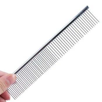 

1pc Pet Grooming Comb Stainless Steel Grooming Comb Durable Pet Comb Pet Special Comb Anti-rust Pet Comb for Puppy Cat Dog Kitte