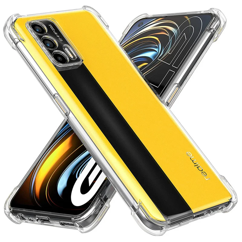 Transparent Silicone Phone Case with Finger Ring Grip