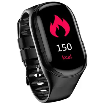 

T9 2-In-1 AI Smart Watch With Bluetooth Earphone Heart Rate Monitor Smart Wristband Long Time Standby Sports Watch Men Newest