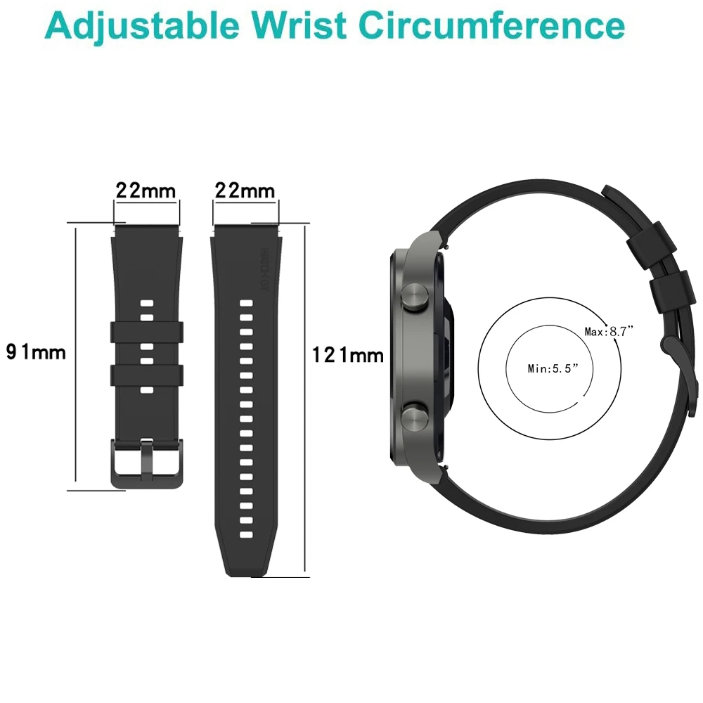 Silicone Strap for Huawei Smartwatch Bands - Durable and Stylish Watchband Bracelet